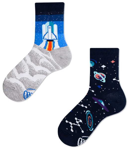 Many Mornings Space Trip Socks