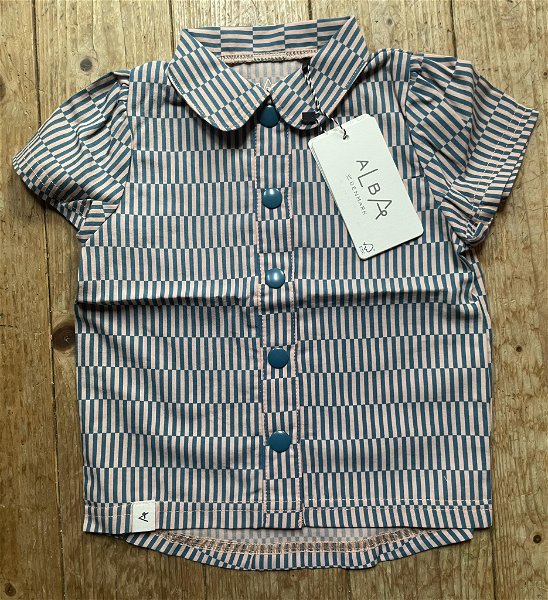 Albababy Isolde T-Shirt Lyons Blue Split Striped