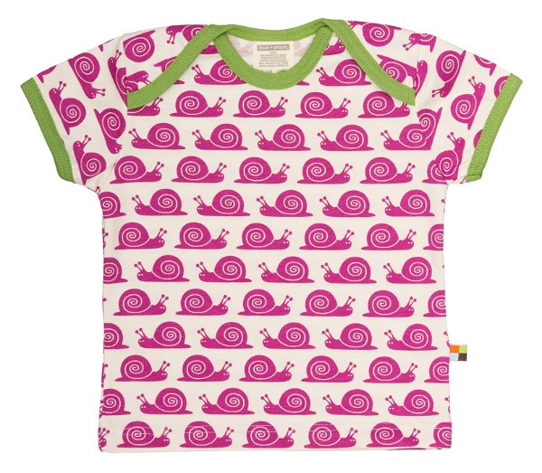 Loud + Proud T-Shirt Snail Fuchsia